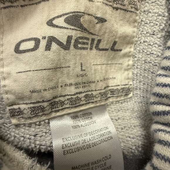 O'Neill Cozy Pull Over Hoodie Women’s Large Striped - Picture 8 of 13